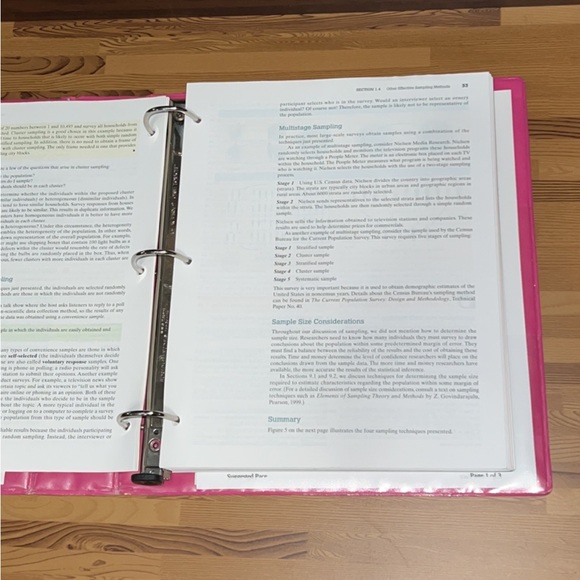 Statistics Textbook - Picture 2 of 2